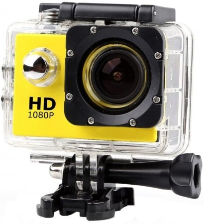 Camera sport tip gopro 1080 cu toate accesoriile incluse,rezistenta la apa - Culoare aleatorie