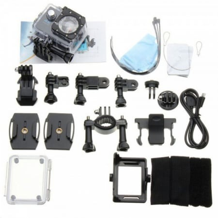 Camera sport tip gopro 4K cu toate accesoriile incluse,rezistenta la apa - Culoare aleatorie [5]