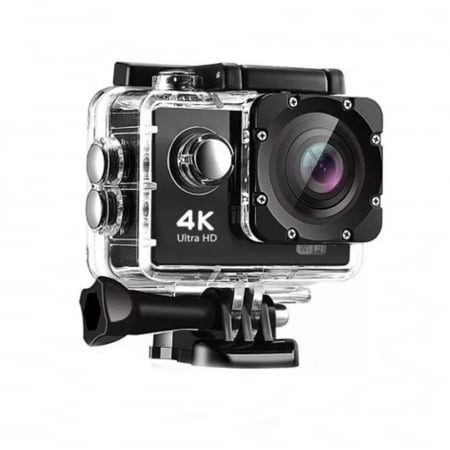 Camera sport tip gopro 4K cu toate accesoriile incluse,rezistenta la apa - Culoare aleatorie