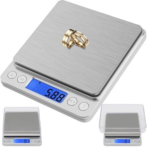 Cantar electronic de bucatarie,masurare 500 gr,precizie 0,01 gr - Gri [5]
