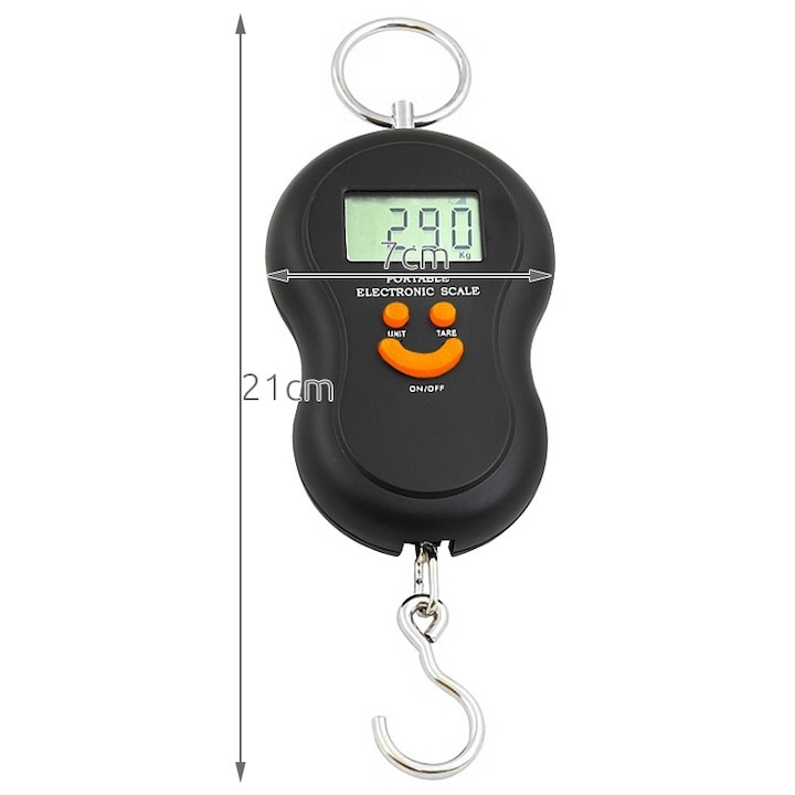 Cantar digital pentru bagaje, greutate maxima 40 kg, functii TARE si HOLD – precizie si confort in orice calatorie [8]