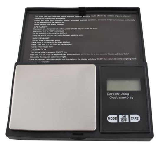 Cantar de buzunar pentru bijuterii,masurare 200 gr,precizie 0,01 gr - Negru [7]