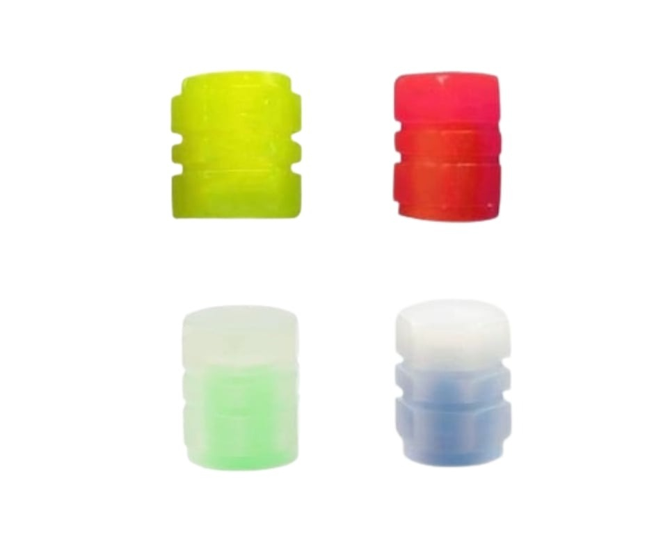 Capace fosforescente universale pentru supape cauciucuri, valve auto si moto, din ABS – Protectie si efect luminos noaptea [1]