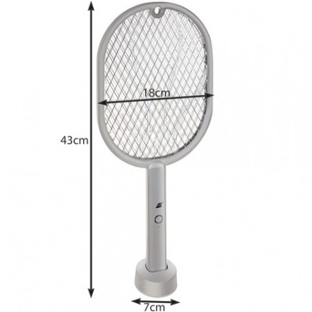 Capcana electrica tip paleta pentru muste si diverse insecte - Alb [5]