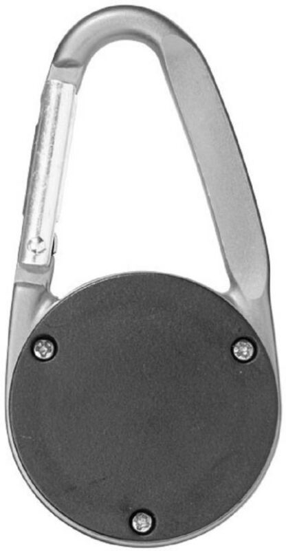 Carabiniera multifunctionala cu lanterna LED argintie, 3 moduri iluminare, aluminiu si plastic, usoara, portabila, cu baterii incluse [3]