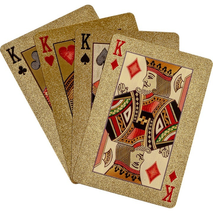 Carti de joc premium, rezistente si durabile la apa, suflate cu aur de 24k, poker, petreceri, ocazii speciale [2]