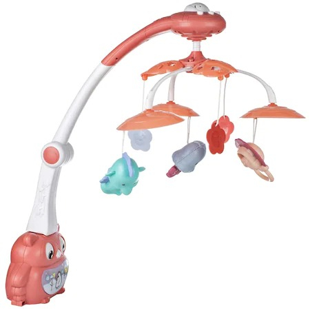 Carusel Interactiv Multifunctional bebelusi, 33 x 43 x 53 cm, lumini multicolore si sunete,Proiector cu animalute [6]