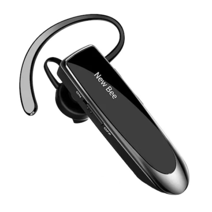 Casca Bluetooth 5.0 New Bee, wireless, autonomie 20 ore, husa transport si protectie inclusa [2]
