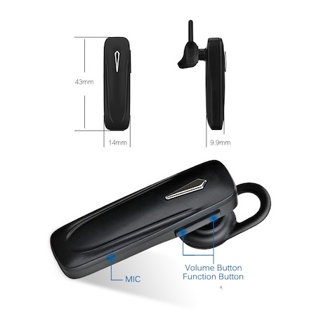 Casca Bluetooth Bigshot HW0001 Multipoint - Negru [4]