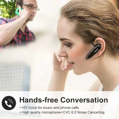 Casca Bluetooth 5.0 New Bee,Handsfree,wireless,stereo compatibilitate universala - Negru [4]