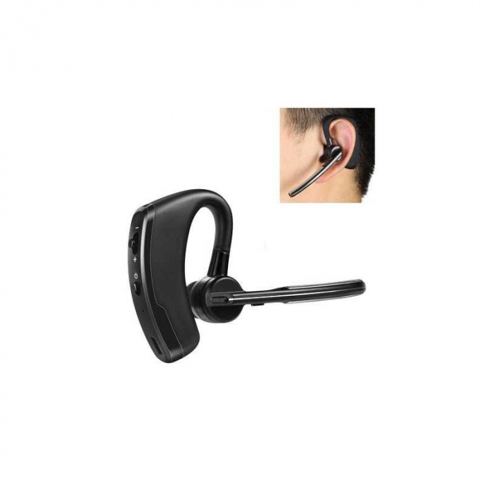 Casca Bluetooth V8, Wireless, reduce zgomotul si ecoul din apeluri, claritate HD, Negru [2]