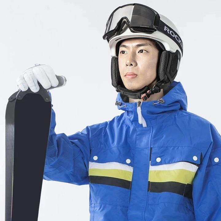 Casca de protectie pentru ciclism, snowboarding, schi, marimea L, 57-61 cm, alb [7]