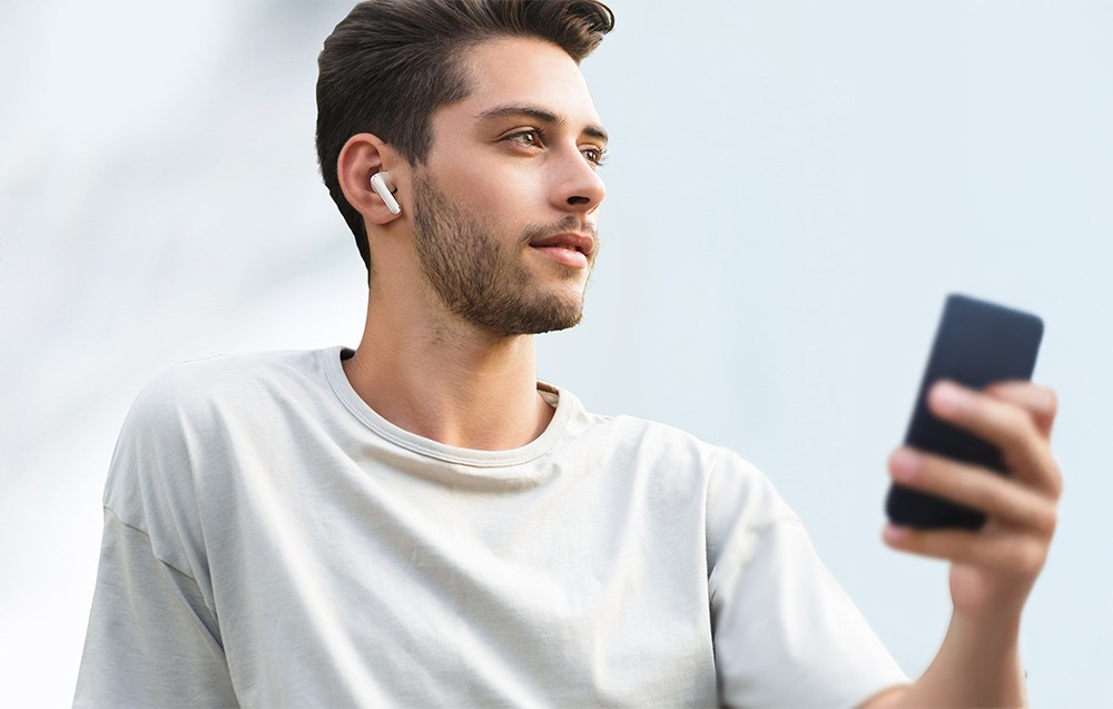 Casti wireless, Bluetooth 5.3, impermeabile IP54, autonomie 7 ore, roz [9]