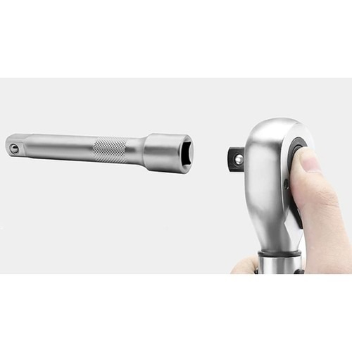 Cheie dinamometrica 28-210Nm 1/2 + 3 capete suplimentare 17/19/21 mm + cutie depozitare [12]