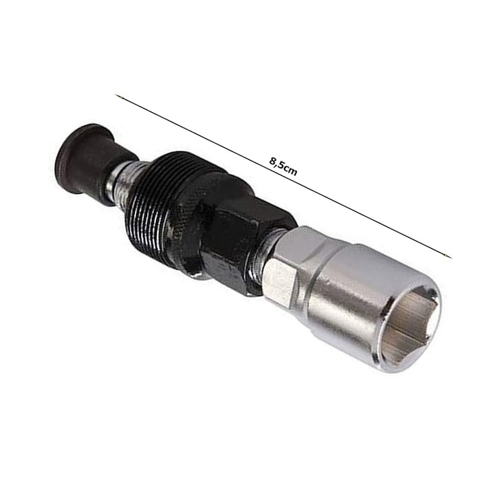 Cheie extractoare pentru pedale bicicleta, din otel, compatibil cheie 15, lungime 8.5 cm, patrata, negru/argintiu [6]