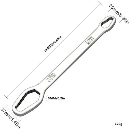 Cheie inelara universala cu clichet, reversibila, 8-22 mm - Negru [2]