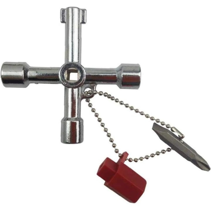 Cheie universala multifunctionala pentru tablouri electrice 6in1 - Argintiu [2]