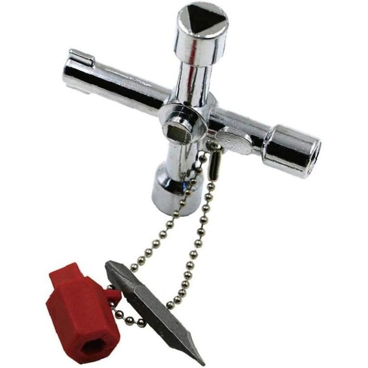 Cheie universala multifunctionala pentru tablouri electrice 6in1 - Argintiu [3]
