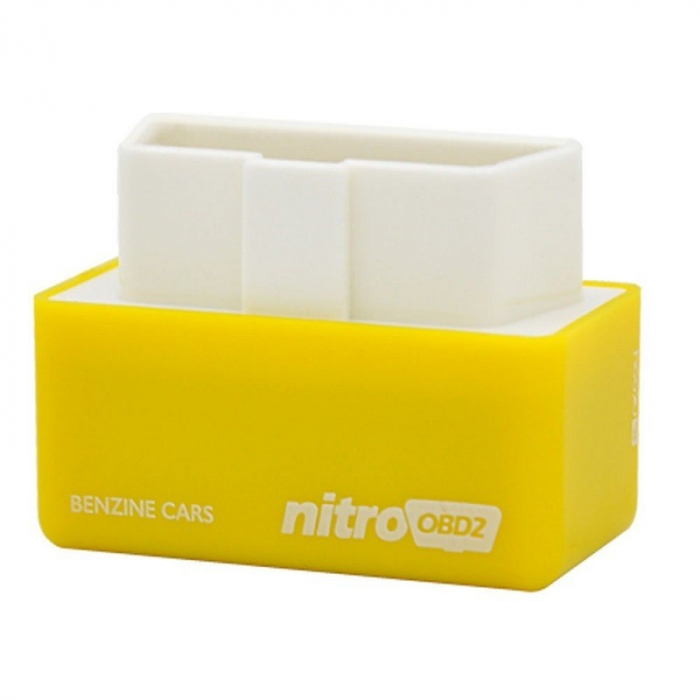 Chip tuning box nitro OBD2, creste cu 35% performanta masinii pe benzina - Galben [2]