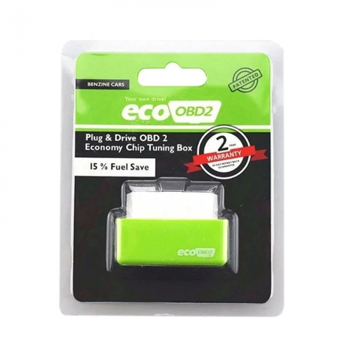 Chip tuning box ECO OBDII pentru reducerea consumului de benzina cu maxim 15% - Verde [5]