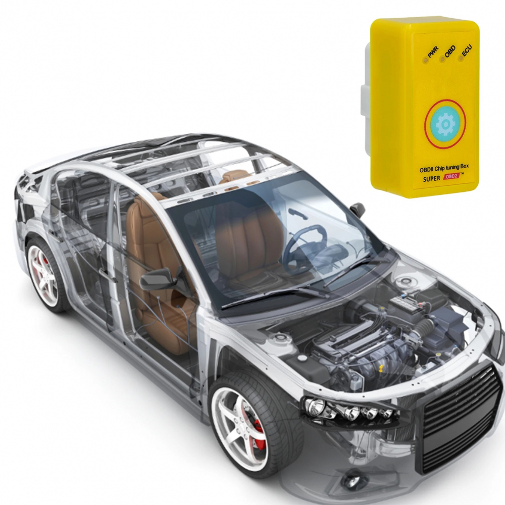 Chip tuning Super OBD2, crestere putere cu 35% si cuplu cu 25% pentru motoarele pe benzina - Galben [10]