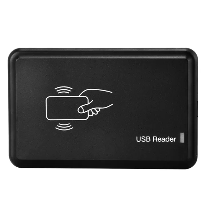 Cititor carduri RFID negru 125 kHz, iesire 10H, conexiune USB, reader pentru cartele si taguri de proximitate [5]