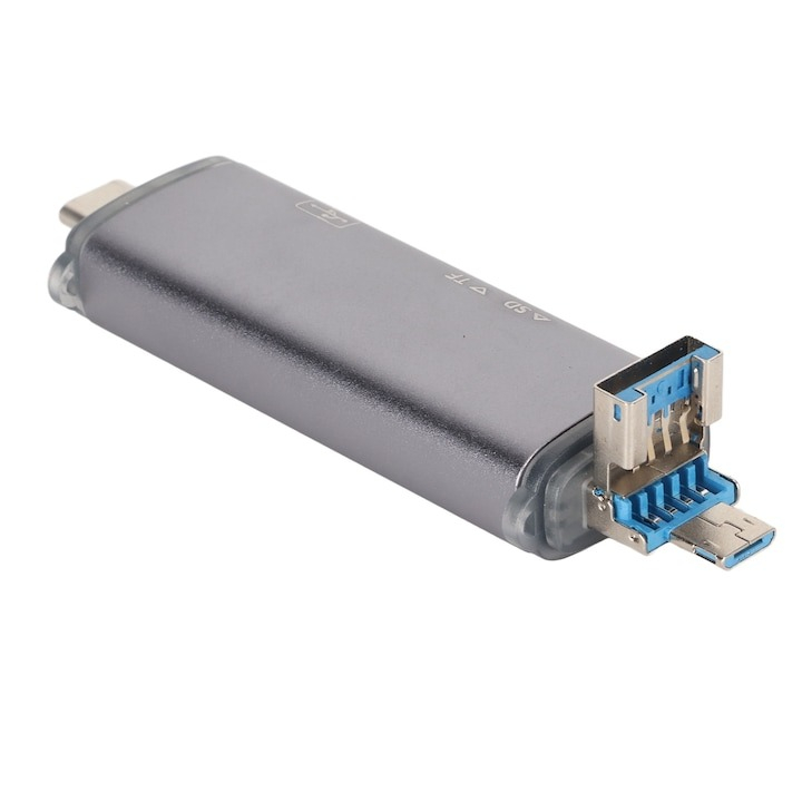 Cititor de carduri multifunctional 6in1, viteza de transfer ridicata 3.0 - Gri [3]