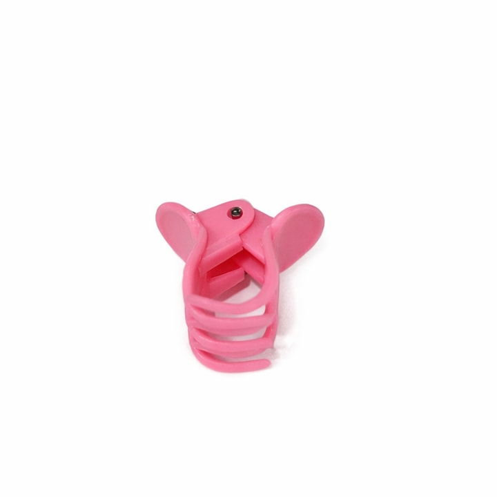 Clema par mini roz 1 cm, model clasic, accesoriu prindere pentru fete si femei [2]