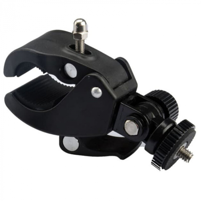 Clema de fixare si prindere cu filet universal 1/4 pentru camere foto,gopro,atasare pe ghidon bicicleta [3]