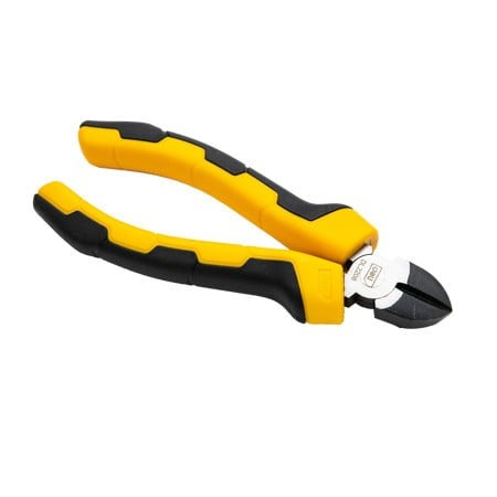 Cleste multifunctional, otel carbon, 15 cm, galben negru