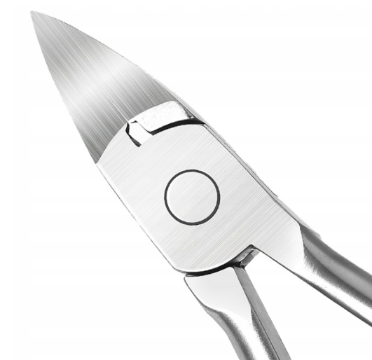 Cleste pentru taierea unghiilor, otel inoxidabil, acces precis zone dificile, pentru colturi unghii incarnate, cu saculet protectie negru [3]