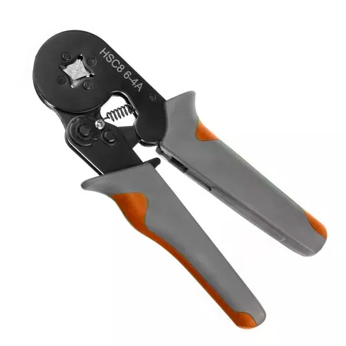 Cleste sertizare + 500 de bucati terminale pentru conductori 0.25 - 10 mm2, gri/portocaliu [2]
