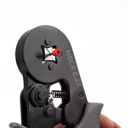 Cleste sertizare + 500 de bucati terminale pentru conductori 0.25 - 10 mm2, gri/portocaliu [6]
