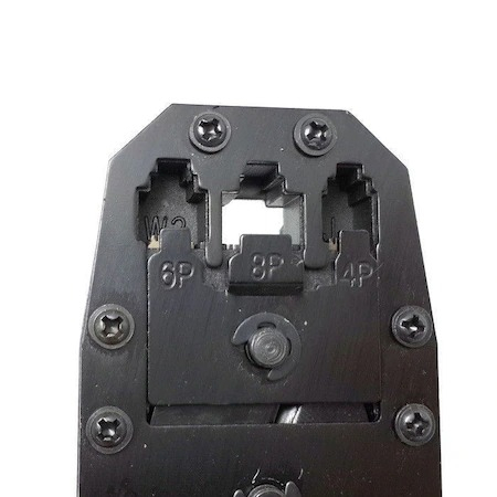 Set cleste de sertizare cablu de retea, mufe LAN RJ45 RJ12 RJ11 cu cutit de taiere inclus [5]