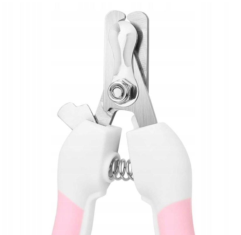 Cleste unghii pentru pisici si caini, cu pila inclusa, maner ergonomic antiderapant, lame inox, 14 x 1.5 cm, roz [3]