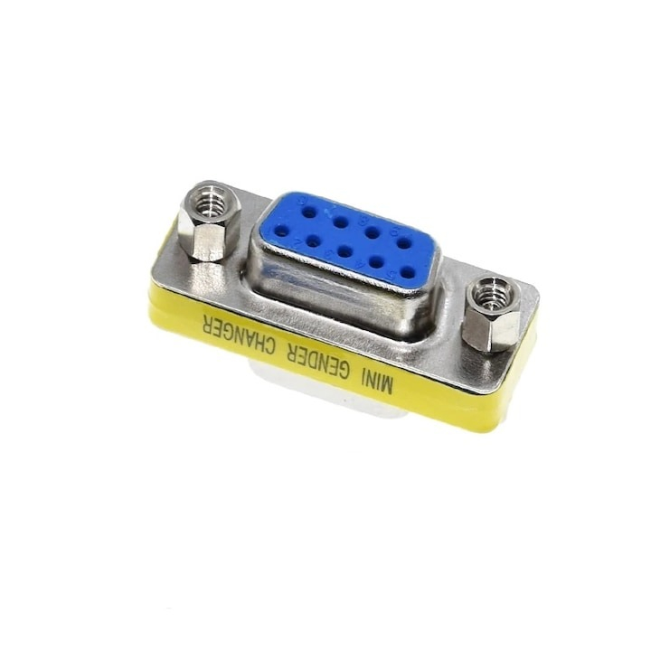 Conector gender-changer, RS232 D-SUB 9P, mama, mama - Multicolor [2]