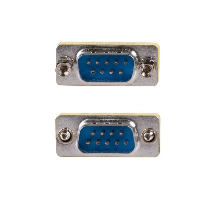 Conector gender-changer, RS232 D-SUB 9P, tata, tata - Multicolor [2]