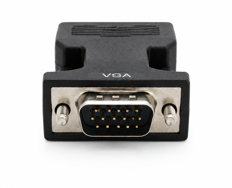 Convertor negru VGA la HDMI cu audio, adaptor video 1080P pentru PC, laptop, monitor, televizor si proiector, cablu USB si jack 3.5 mm incluse [4]