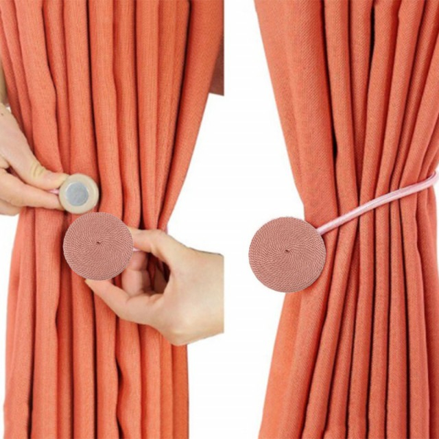 Cordon de strangere perdele,draperii cu magnet - Bej [2]