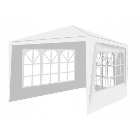Pavilion curte,gradina,evenimente 3x3 m cu 3 pereti laterali - Alb [5]