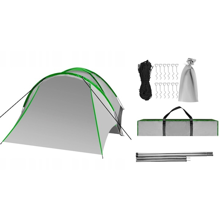 Cort camping 2–4 persoane – modele multiple, 1 camera, impermeabile, cu plasa de tantari, pentru camping, drumetii si activitati outdoor [3]