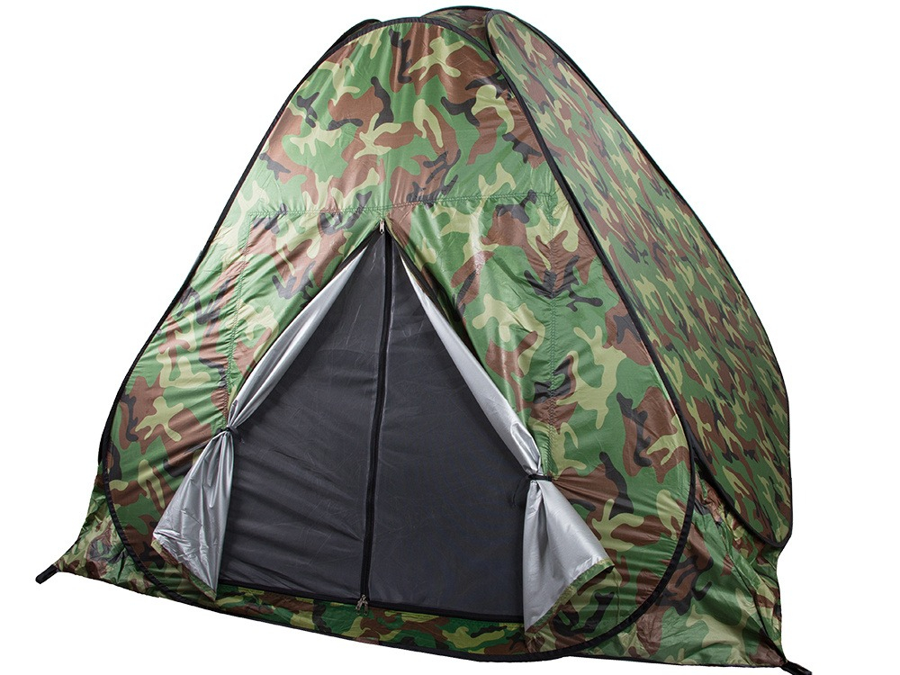 Cort camping pentru 4 persoane, 200 x 200 x 130 cm, cu husa, impermeabil, model camuflaj [12]
