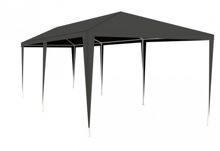 Cort pavilion de gradina,curte,evenimente 3x6m cu 6 pereti laterali cu ferestre - Gri [3]