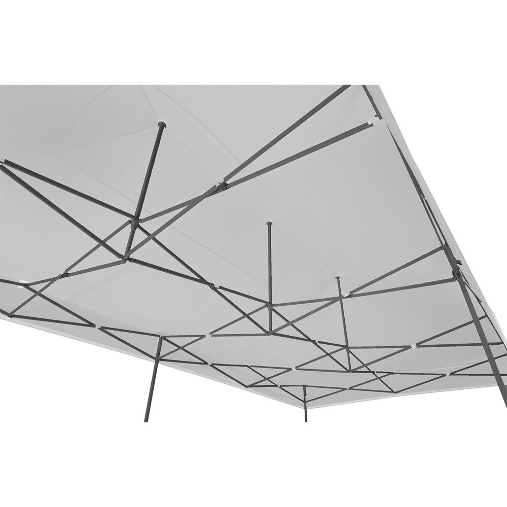 Cort pliabil evenimente 3x6 m, alb, structura metalica solida, prelata impermeabila Oxford 700D, protectie UV, picioare telescopice, deschidere tip armonica, pentru gradina, terasa si exterior [2]