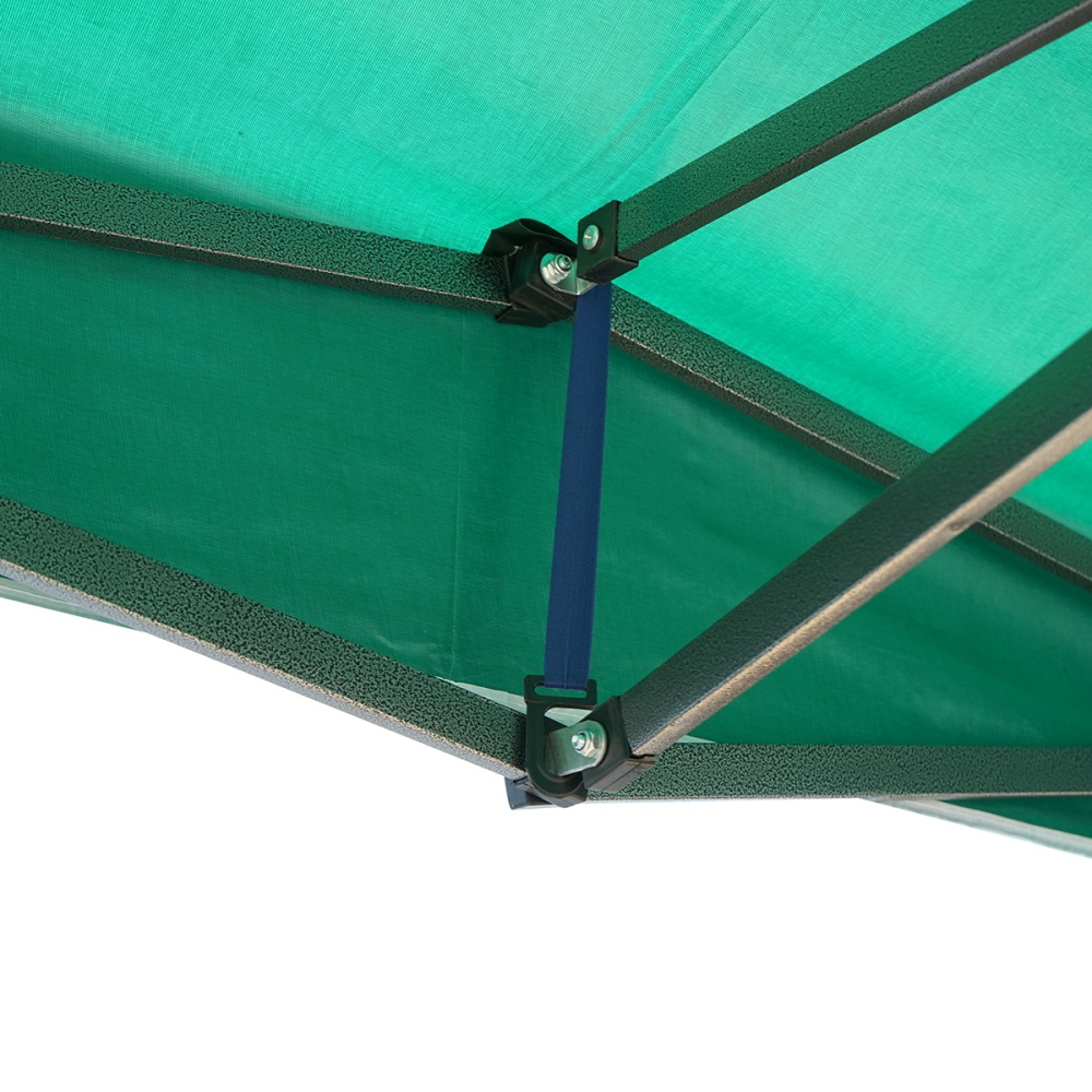 Cort tip pavilion, cadru metalic, pliabil, inaltime reglabila, verde, 3x3 m [5]