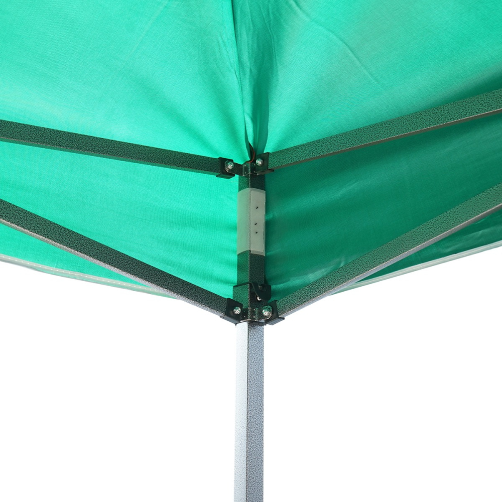 Cort tip pavilion, cadru metalic, pliabil, inaltime reglabila, verde, 3x3 m [4]