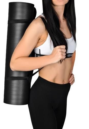 Covor pentru fitness,material impermeabil,anti-alunecare,maner de transport,181 cm lungime [7]