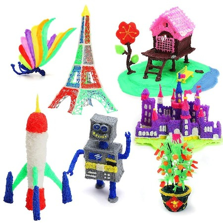 Creion 3D pentru realizare obiectelor in spatiu 3D cu filament inclus - Albastru [7]