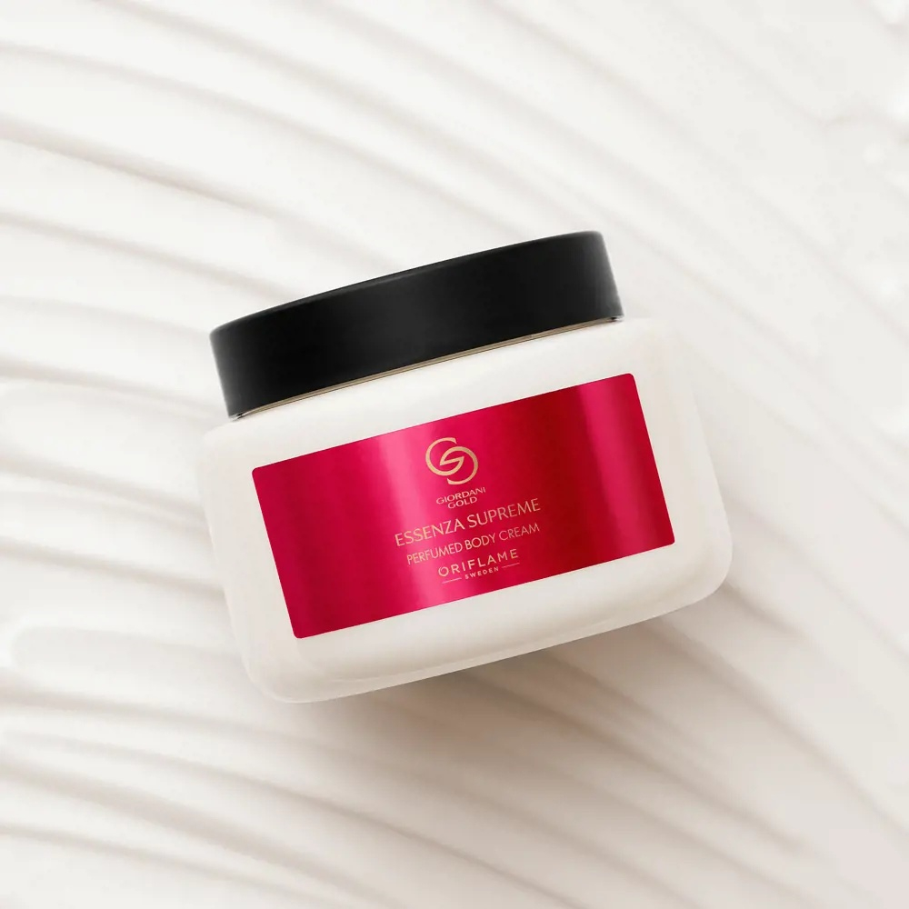Crema de corp parfumata Oriflame Giordani Gold Essenza Supreme 250 ml cu infuzie florala alba si note ambrate, hidratare luxoasa [2]