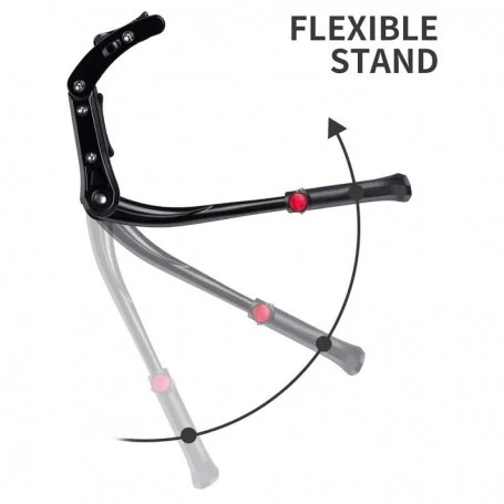 Cric pentru bicicleta, reglabil, 47-51 cm, aluminiu, negru [6]